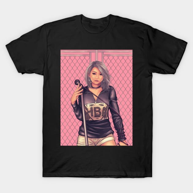 Female Rapper T-Shirt by kotchiyuuki